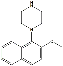 1-(2-Methoxy-1-naphtyl)piperazine 구조식 이미지