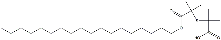 2,2'-Thiobis(2-methylpropionic acid octadecyl) ester Structure