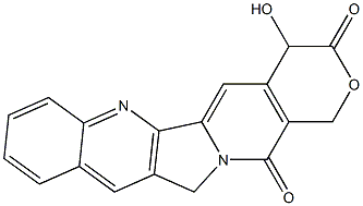 4-Hydroxy-1H-pyrano[3',4':6,7]indolizino[1,2-b]quinoline-3,14(4H,12H)-dione 구조식 이미지