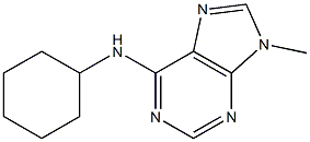 6-Cyclohexylamino-9-methyl-9H-purine Structure