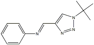 1-tert-Butyl-4-[(phenylimino)methyl]-1H-1,2,3-triazole Structure