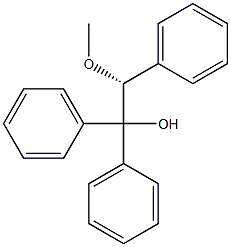 [R,(+)]-2-Methoxy-1,1,2-triphenylethanol 구조식 이미지