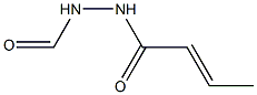 1-Crotonoyl-2-formylhydrazine Structure