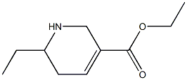 1,2,5,6-Tetrahydro-6-ethylpyridine-3-carboxylic acid ethyl ester Structure