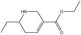 1,2,5,6-Tetrahydro-6-ethylpyridine-3-carboxylic acid ethyl ester 구조식 이미지