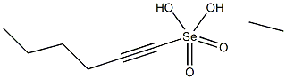 Ethaneselenoic acid Se-(1-hexynyl) ester Structure