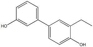 3-Ethyl-1,1'-biphenyl-3',4-diol 구조식 이미지