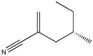 [S,(-)]-4-Methyl-2-methylenehexanenitrile 구조식 이미지