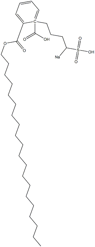 Phthalic acid 1-icosyl 2-(4-sodiosulfobutyl) ester Structure