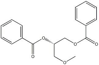 (2S)-3-Methoxypropylene glycol dibenzoate 구조식 이미지