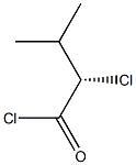 [S,(+)]-2-Chloro-3-methylbutyric acid chloride 구조식 이미지