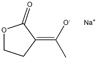 Sodium 1-(2-oxooxolan-3-ylidene)ethanolate 구조식 이미지