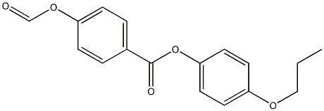 p-Formyloxybenzoic acid p-propoxyphenyl ester Structure