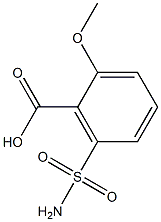 2-Methoxy-6-sulfamoylbenzoic acid 구조식 이미지