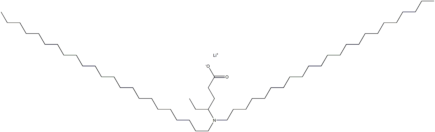 4-(Ditricosylamino)hexanoic acid lithium salt 구조식 이미지