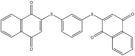 2,2'-(1,3-Phenylenedithio)bis(1,4-naphthoquinone) 구조식 이미지