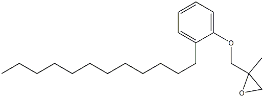 2-Dodecylphenyl 2-methylglycidyl ether Structure