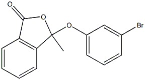 3-Methyl-3-(3-bromophenoxy)isobenzofuran-1(3H)-one Structure