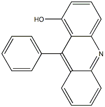 9-Phenyl-1-hydroxyacridine 구조식 이미지