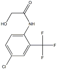 N-[4-Chloro-2-(trifluoromethyl)phenyl]hydroxyacetamide 구조식 이미지