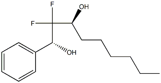 (1R,3S)-2,2-Difluoro-1-phenylnonane-1,3-diol Structure