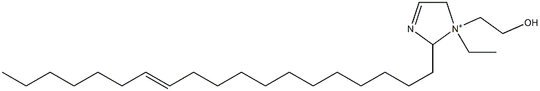 1-Ethyl-1-(2-hydroxyethyl)-2-(12-nonadecenyl)-3-imidazoline-1-ium 구조식 이미지