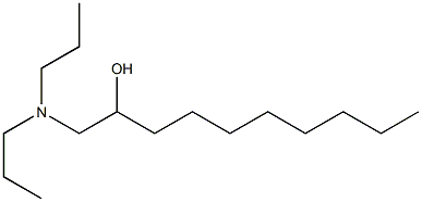 1-Dipropylamino-2-decanol 구조식 이미지