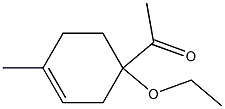 1-(1-Ethoxy-4-methyl-3-cyclohexenyl)ethanone 구조식 이미지