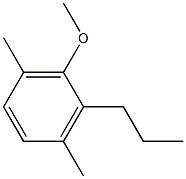 1-Methoxy-3,6-dimethyl-2-propylbenzene 구조식 이미지