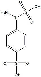 4-(N'-Sulfohydrazino)benzenesulfonic acid 구조식 이미지