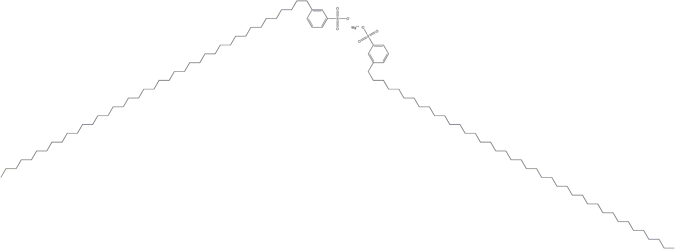 Bis[3-(hentetracontan-1-yl)benzenesulfonic acid]magnesium salt Structure