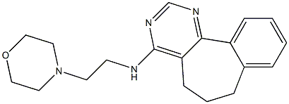 4-[(2-Morpholinoethyl)amino]-6,7-dihydro-5H-benzo[6,7]cyclohepta[1,2-d]pyrimidine 구조식 이미지