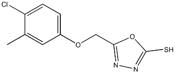 5-[(4-Chloro-m-tolyloxy)methyl]-1,3,4-oxadiazole-2-thiol Structure