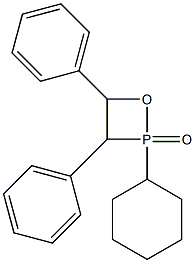 2-Cyclohexyl-3,4-diphenyl-2,2-dihydro-1,2-oxaphosphetane 2-oxide Structure
