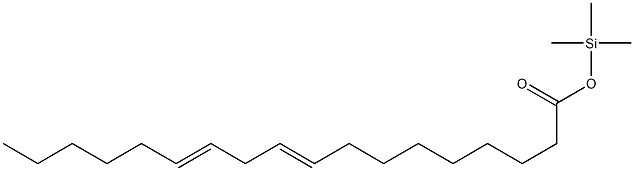 (9E,12E)-9,12-Octadecadienoic acid trimethylsilyl ester 구조식 이미지