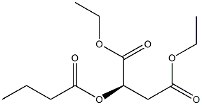 [R,(+)]-2-(Butyryloxy)succinic acid diethyl ester Structure