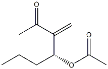 (4R)-4-Acetyloxy-3-methylene-2-heptanone 구조식 이미지