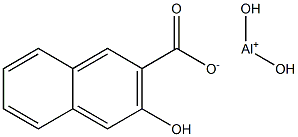 3-Hydroxy-2-naphthalenecarboxylic acid dihydroxyaluminum salt Structure