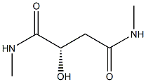 [S,(-)]-2-Hydroxy-N,N'-dimethylsuccinamide 구조식 이미지