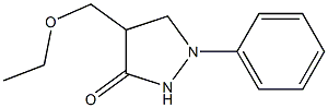 1-Phenyl-4-ethoxymethylpyrazolidin-3-one 구조식 이미지