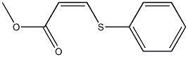 (Z)-3-(Phenylthio)acrylic acid methyl ester 구조식 이미지