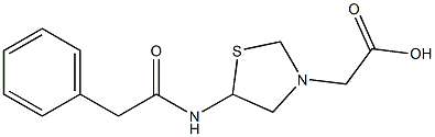 5-[(Phenylacetyl)amino]thiazolidine-3-acetic acid Structure