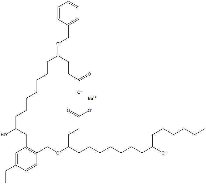 Bis(4-benzyloxy-12-hydroxystearic acid)barium salt Structure