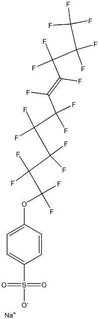 p-(Nonadecafluoro-6-decenyloxy)benzenesulfonic acid sodium salt 구조식 이미지