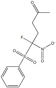 5-Phenylsulfonyl-5-fluoro-5-nitro-2-pentanone 구조식 이미지