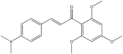 4-Dimethylamino-2',4',6'-trimethoxy-trans-chalcone 구조식 이미지