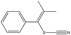 2-Methyl-1-phenyl-1-propenyl thiocyanate Structure