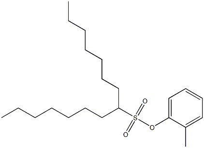 8-Pentadecanesulfonic acid 2-methylphenyl ester Structure