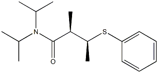 (2R,3S)-N,N-Diisopropyl-3-(phenylthio)-2-methylbutanamide Structure