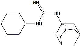 1-Cyclohexyl-3-(1-adamantyl)guanidine 구조식 이미지